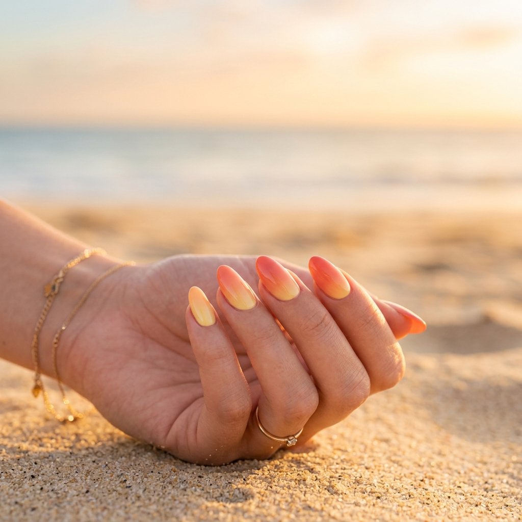 Ombre Nail Ideas That Blend Color Like a Sunset