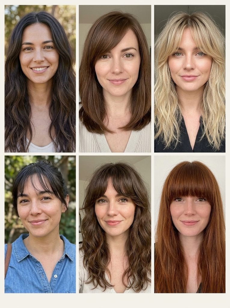 Fringe Shapes, Sorted by How Much Forehead They Cover