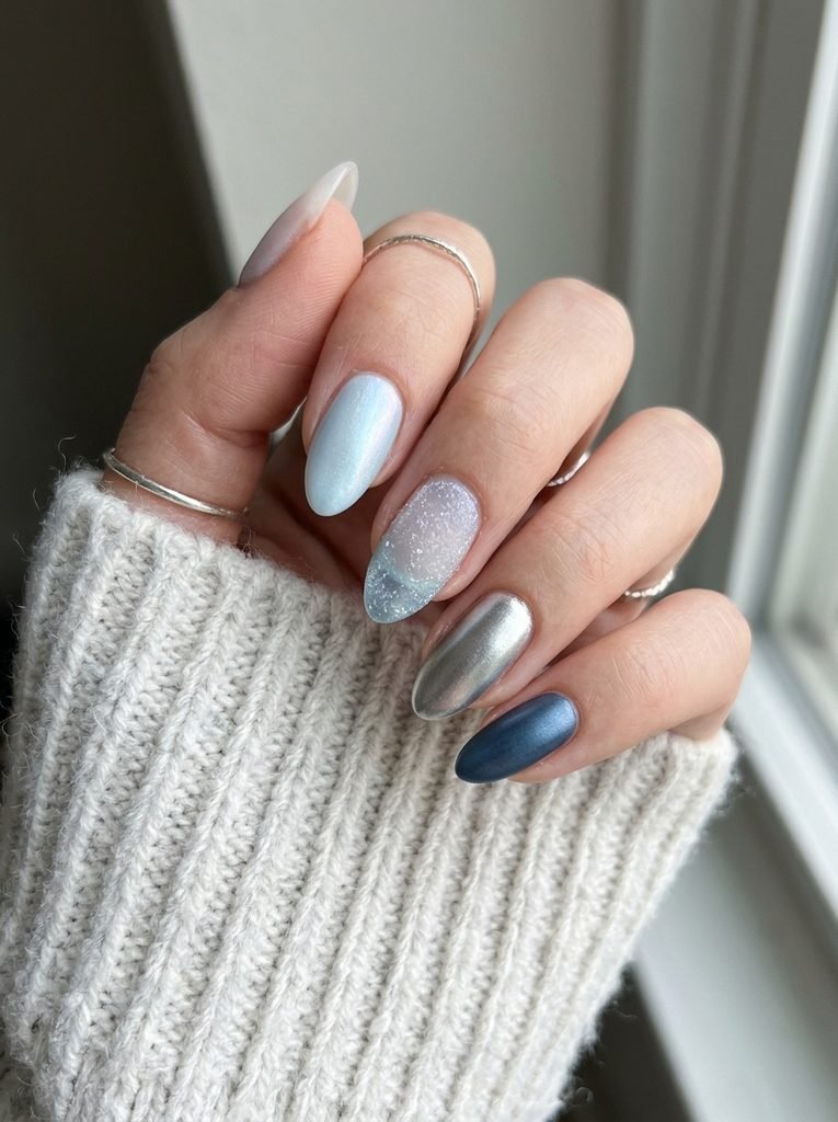Pairing Blue, Silver, and White on One Hand