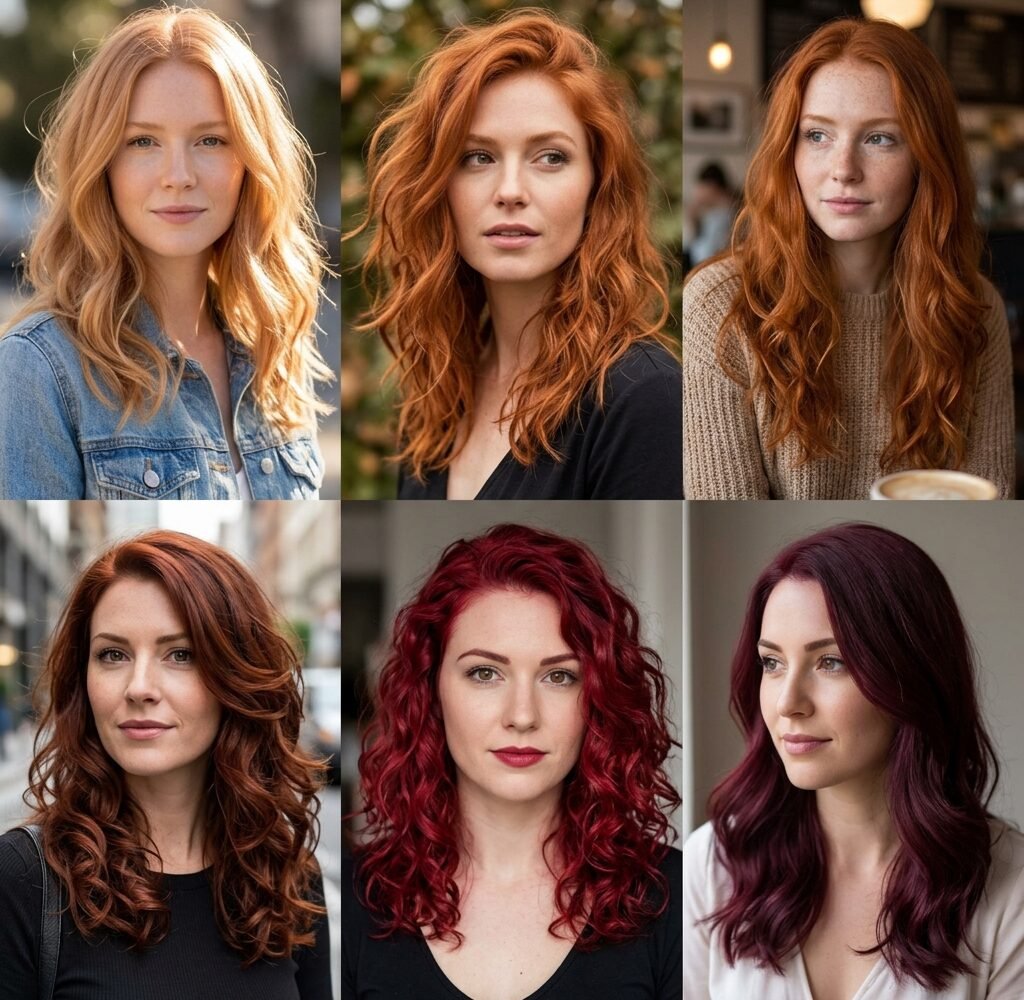 Red Hair Color Ideas From Strawberry Blonde to Burgundy