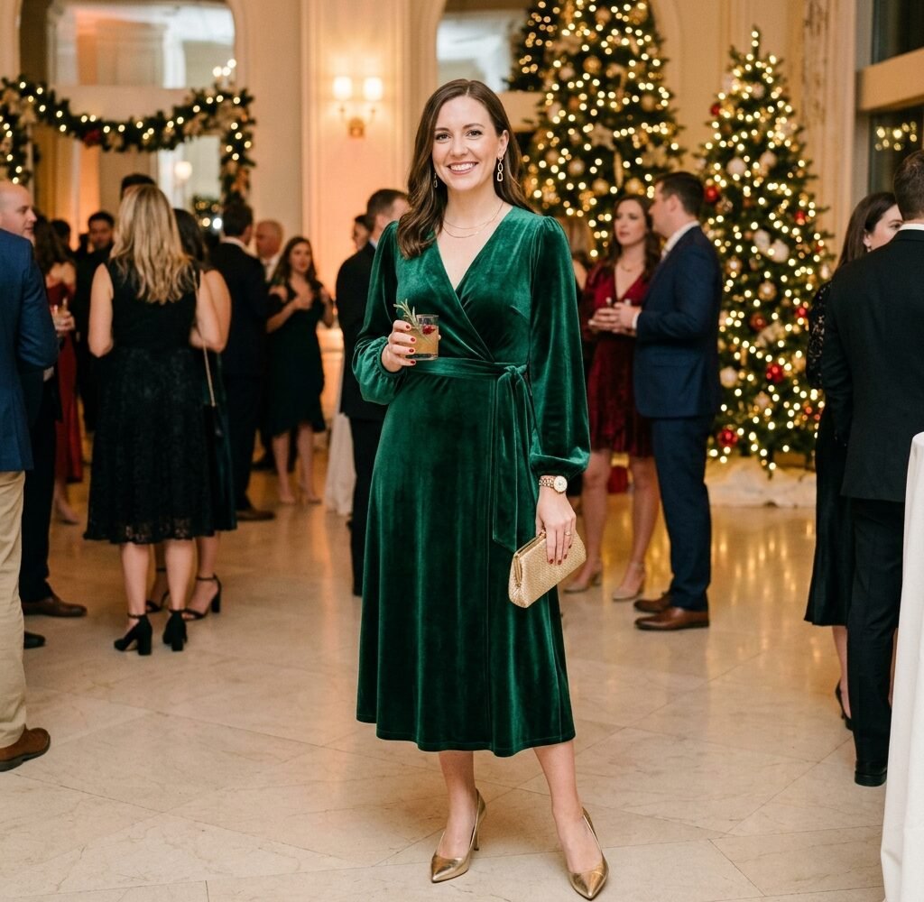 Work Christmas Party Outfits Polished From Canapés to Taxi